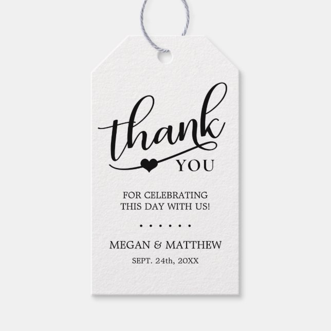 Etiqueta Para Presente Elegante Rustic Kraft OBRIGADO A CASAR (Frente)