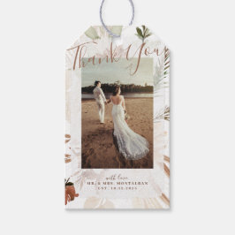 Etiqueta Para Presente Elegante Tag Boho Pampas Rústico Presente