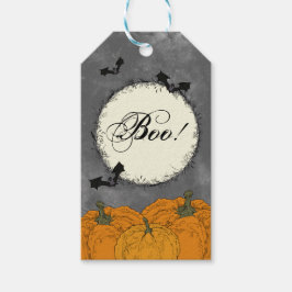 Etiqueta Para Presente Elegante Vintage Halloween
