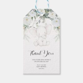 Etiqueta Para Presente Elephant Gender Neutral Obrigado