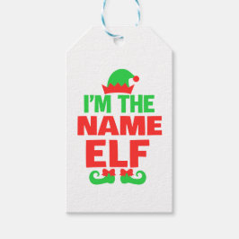 Etiqueta Para Presente Elfo de Natal Personalizado