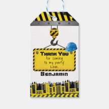 Em Construção Festa de aniversário Obrigado