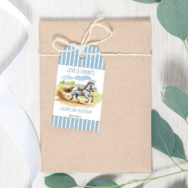 Etiqueta Para Presente Em duas corridas, o favor de aniversário equestre