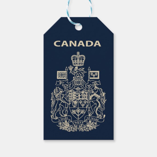Etiqueta Para Presente emblema nacional do Canadá (Frente)