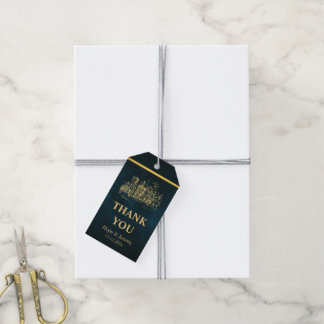 Etiqueta Para Presente Emerald Dourado Elegant Fairy Tale Wedding Tags Fa