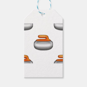 Etiqueta Para Presente Emoji Curling Stone