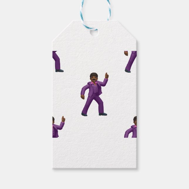 Etiqueta Para Presente Emoji Dancing Man (Frente)