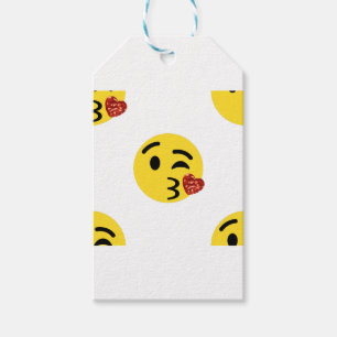 Etiqueta Para Presente emoji de beijo brilhante