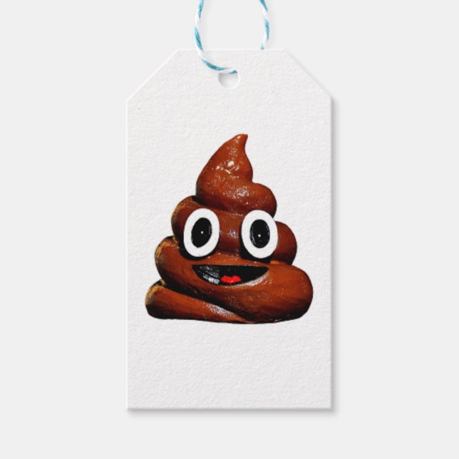 Etiqueta Para Presente emoji feliz e engraçado (Frente)