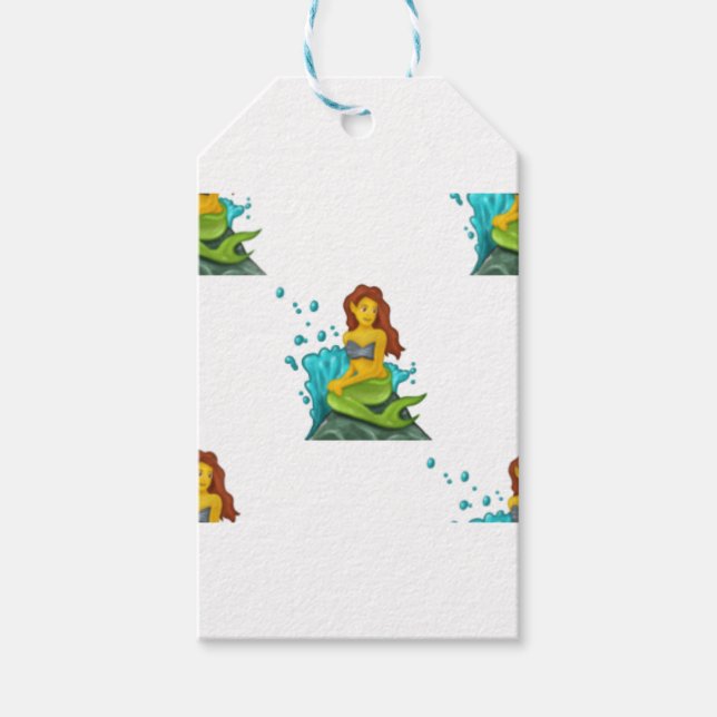 Etiqueta Para Presente emoji mermaid (Frente)