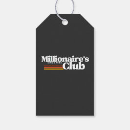 Etiqueta Para Presente Empresários do 'Clube dos Milionários' Mentalidade