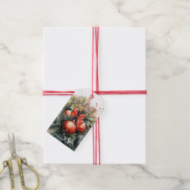 Etiqueta Para Presente Encantador Mistura de Natal Moderna de Aquarela