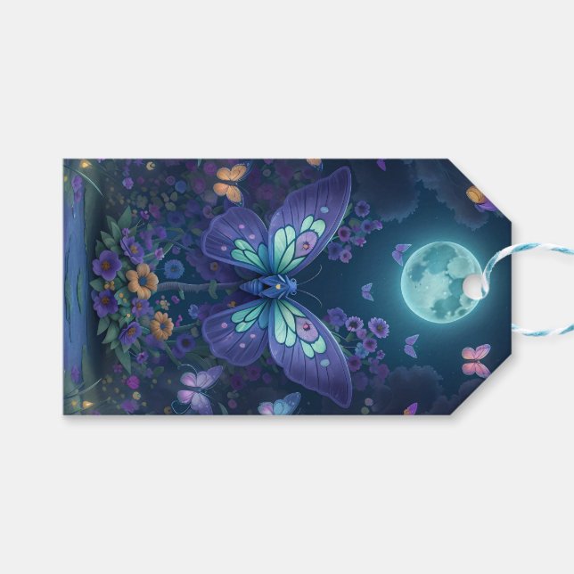 Etiqueta Para Presente Encantando Fada Moonlit (Frente (horizontal))
