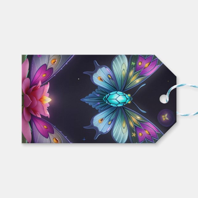 Etiqueta Para Presente Encantando Fada Moonlit (Frente (horizontal))