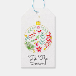 Etiqueta Para Presente Enfeite de Natal Colorido