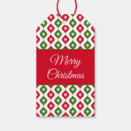 Etiqueta Para Presente Enfeite de Natal retrô estrela moderno de meados d