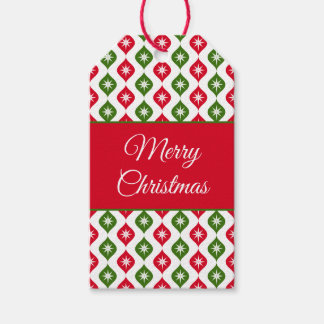 Etiqueta Para Presente Enfeite de Natal retrô estrela moderno de meados d