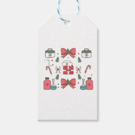 Etiqueta Para Presente Enfermeira Coquete Arco Natal Personalizado Enferm