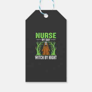 Etiqueta Para Presente Enfermeira De Dia Bruxa De Noite Design De Hallowe