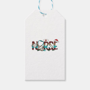 Etiqueta Para Presente Enfermeira de Natal 1