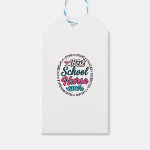 Etiqueta Para Presente Enfermeira Escolar Sempre Camisa de Desenho de Gra