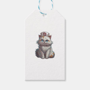 Etiqueta Para Presente Enfermeira Gato Bonita. Enfermeiro Especial Enferm
