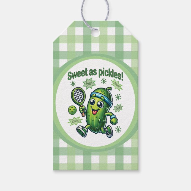 Etiqueta Para Presente Engraçado doce como picles (Frente)