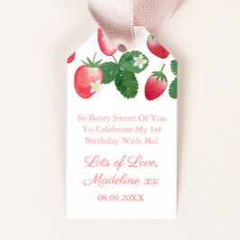 Etiqueta Para Presente Então Berry Sweet Do Seu Partido Strawberry Favor