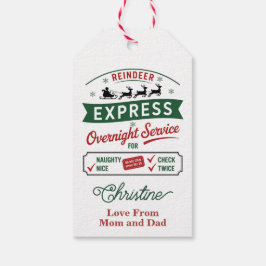 Etiqueta Para Presente Entrega Noturna Expresso da Rena