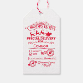 Etiqueta Para Presente Entrega Personalizada Expresso de Natal