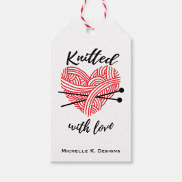 Etiqueta Para Presente Equipado com Artesanatos de Amor/Cuidados Feitos à