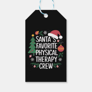 Etiqueta Para Presente Equipe de Fisioterapia Favorita do Papai Noel Nata