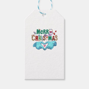 Etiqueta Para Presente Escrutínio de Natal Feliz Natal Estetoscópio N