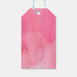 Etiqueta Para Presente Esmalte de Aquarela Rosa