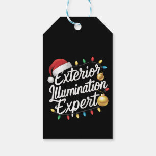 Etiqueta Para Presente Especialista em Iluminação Exterior de Natal Decor