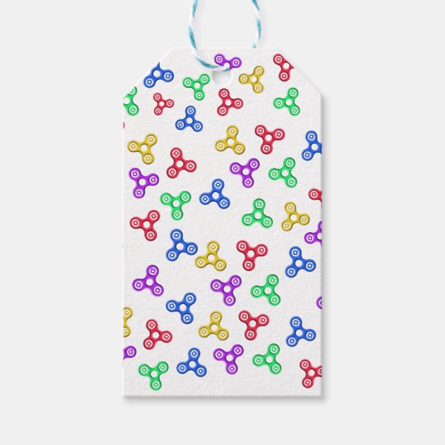 Etiqueta Para Presente Espinadores do Fidget (Frente)