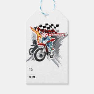 Etiqueta Para Presente Esporte de competência do motocross de Xtreme