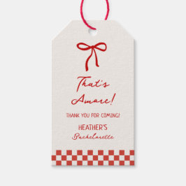 Etiqueta Para Presente Essa é Amore Italy Bachelorette Obrigado