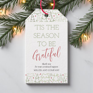 Etiqueta Para Presente "Esta É A Época Para Ser Um Feliz Natal Corporativ