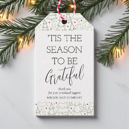 Etiqueta Para Presente "Esta É A Época Para Ser Um Feliz Natal Corporativ