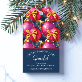 Etiqueta Para Presente "Esta É A Época Para Ser Um Feliz Natal Corporativ