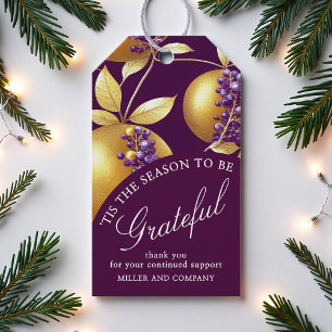 Etiqueta Para Presente "Esta É A Época Para Ser Um Feliz Natal Corporativ