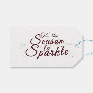 Etiqueta Para Presente Esta é a temporada para Sparkle, elegância de Nata