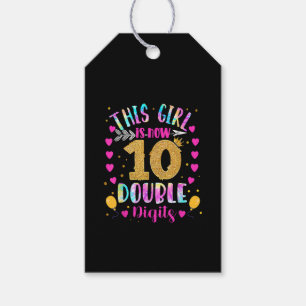Etiqueta Para Presente Esta Garota Tem 10 Dígitos Duplos De Corante