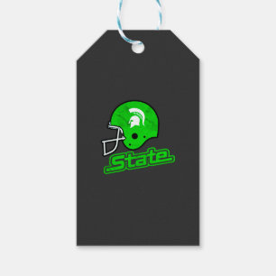 Etiqueta Para Presente Estado de Michigan Green White