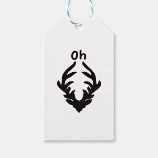 Etiqueta Para Presente Estilo Artístico Limpo Oh Deer