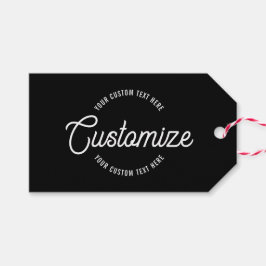 Etiqueta Para Presente Estilo Cursivo Editável e Moderno Texto Circular