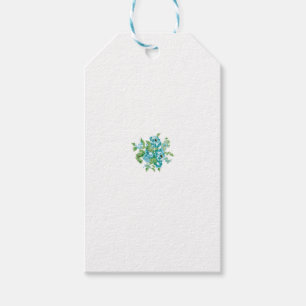 Etiqueta Para Presente Estilo Decorativo, Mint Cream, Fountain Blue, Teal