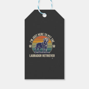 Etiqueta Para Presente Estou Aqui Para Acariciar Labrador Retriever Cão R