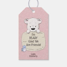 Etiqueta Para Presente Estou muito feliz por sermos amigos no Dia dos Nam